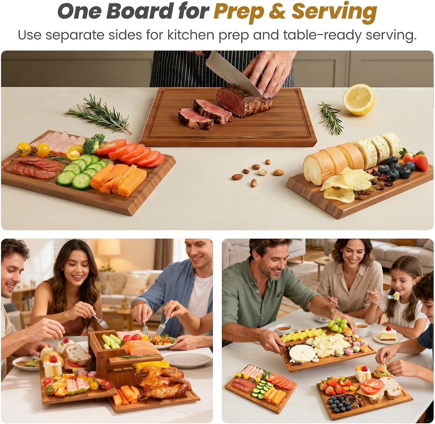 Meal Prep For Cutting - Conjunto de Tábuas de Corte de