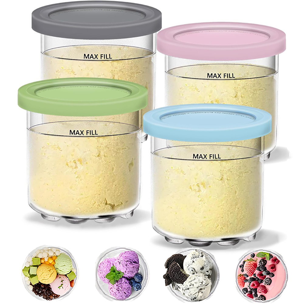 Meal Prep Overnight Oats - Creami Pintas e Tampas para Ninja,