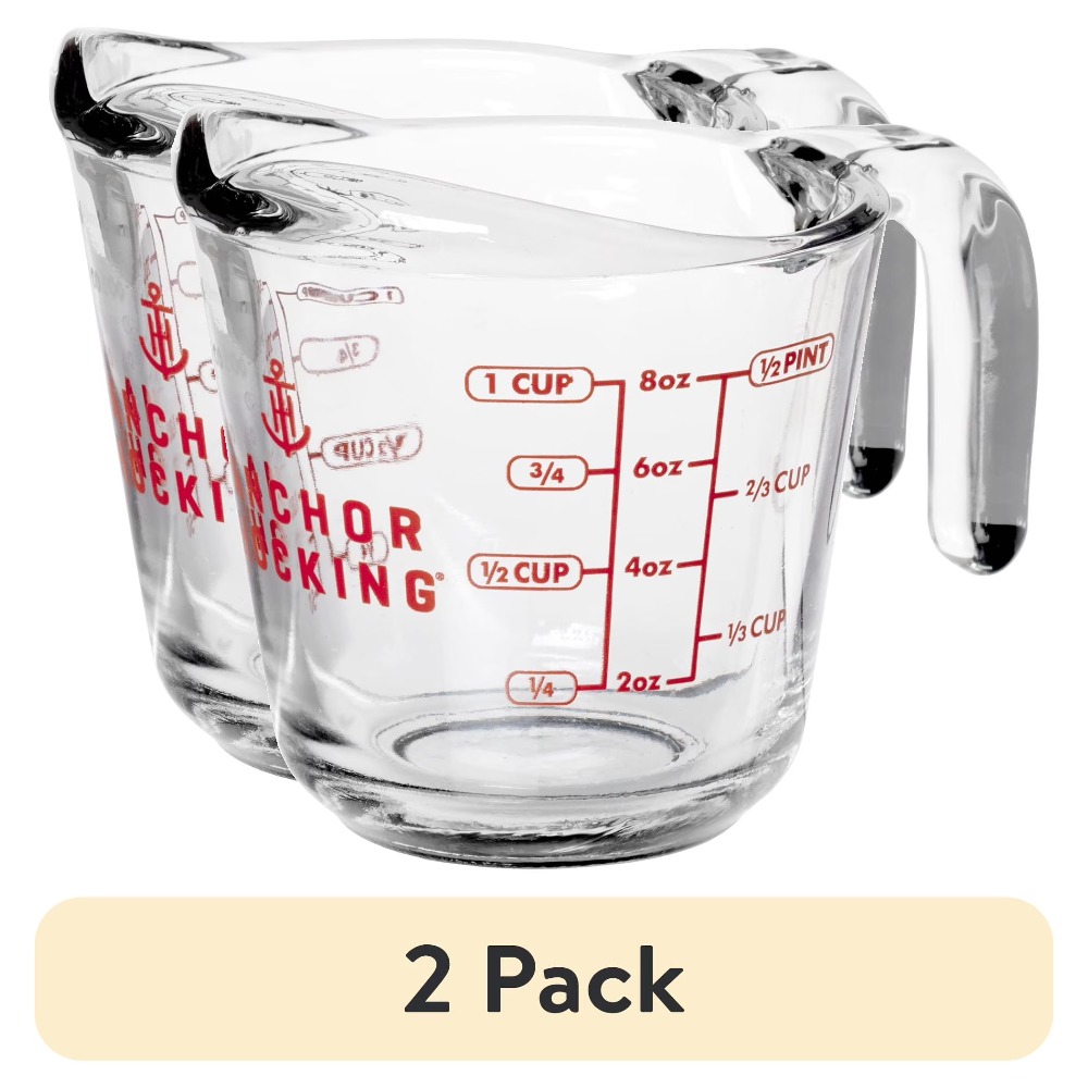Meal Prep Usa - Conjunto de 2 Copos Medidores de