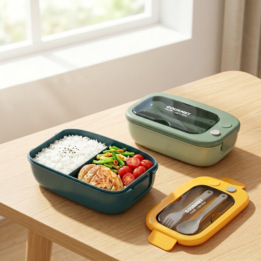 Meal Prep Kinder - Marmita Plástica para Micro-ondas com 2