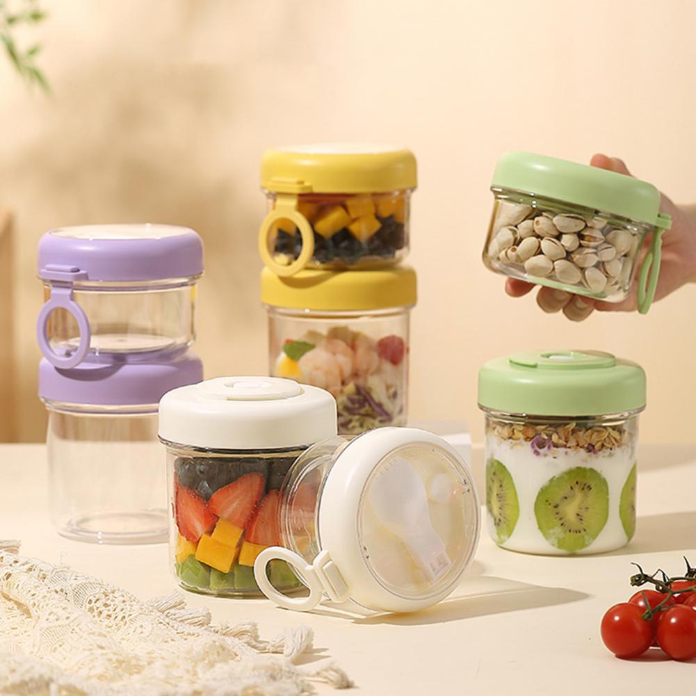 Meal Prep Overnight Oats - Copo portátil para café da manhã,