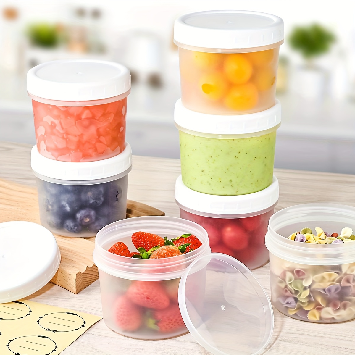 Meal Prep Overnight Oats - Frascos de pudim de iogurte 160ml/400ml
