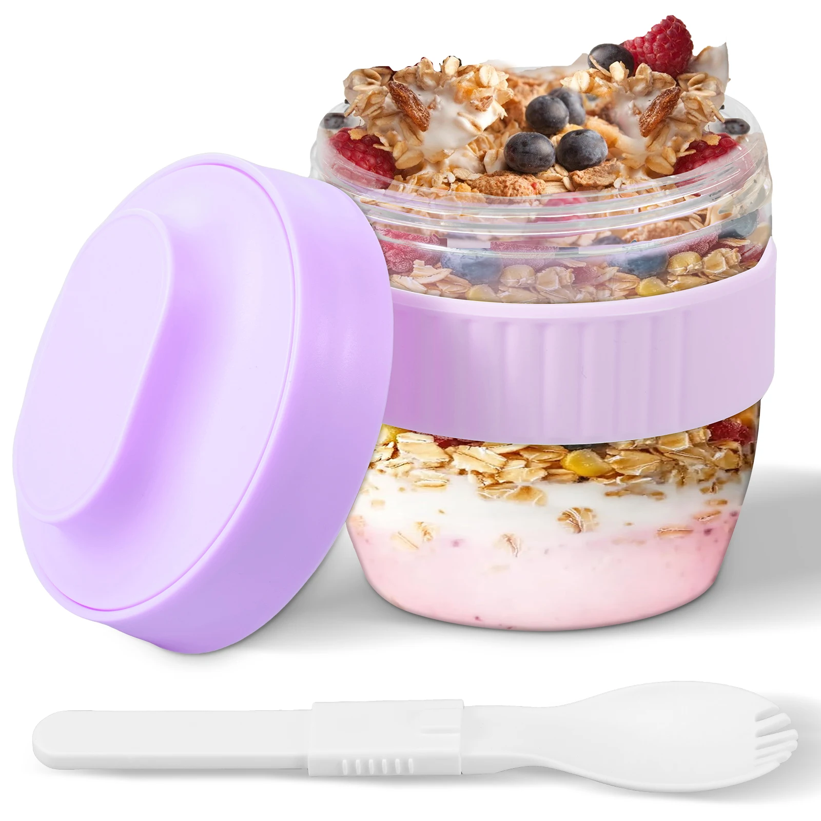 Meal Prep Overnight Oats - Recipiente para Overnight Oats de Camada