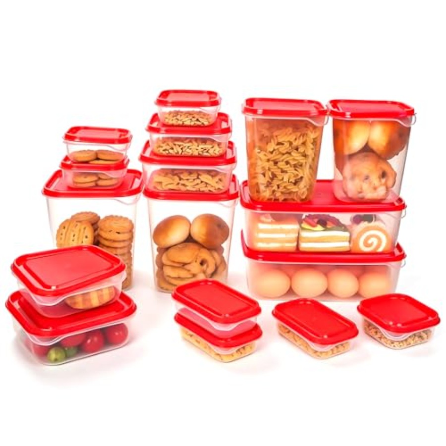 Conjunto de 17 Peças de Plásti - Meal Prep Usa avaliação e preço