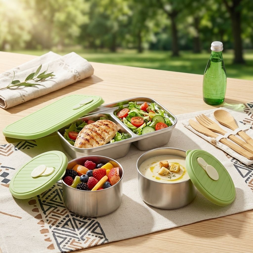 Caixa Bento de Aço Inoxidável  - Meal Prep Kinder avaliação e preço