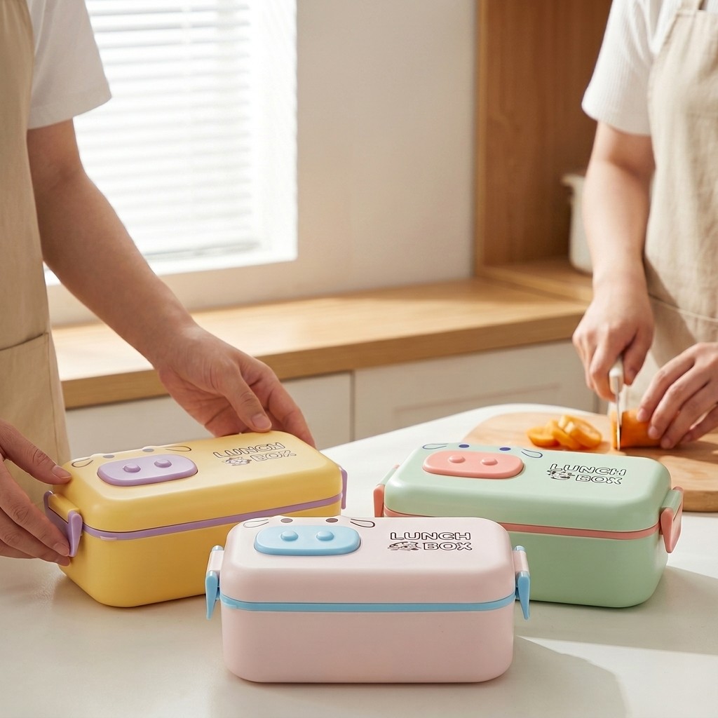 Lancheira Plástica Kawaii para - Meal Prep Kinder avaliação e preço