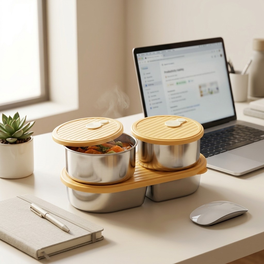 Conjunto de Caixa Bento de Aço - Meal Prep Kinder avaliação e preço