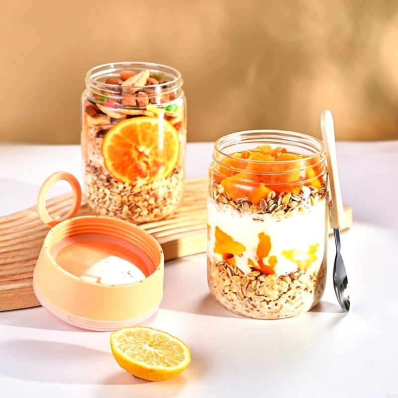 Recipiente noturno aveia com t - Meal Prep Overnight Oats avaliação e preço