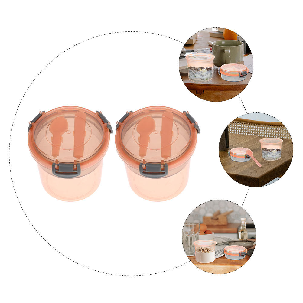 Conjunto de 2 Potes para Overn - Meal Prep Overnight Oats avaliação e preço