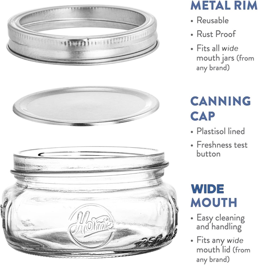 Pacote com 12 Frascos de Vidro - Meal Prep Overnight Oats avaliação e preço