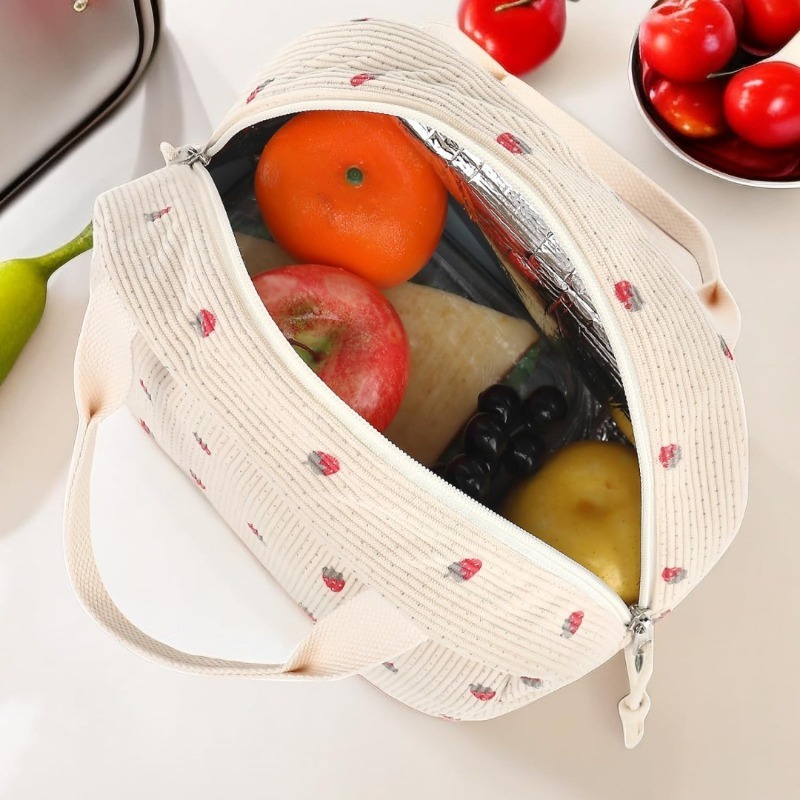 Bolsa de Almoço de Corduroy Fo - Meal Prep Fit avaliação e preço