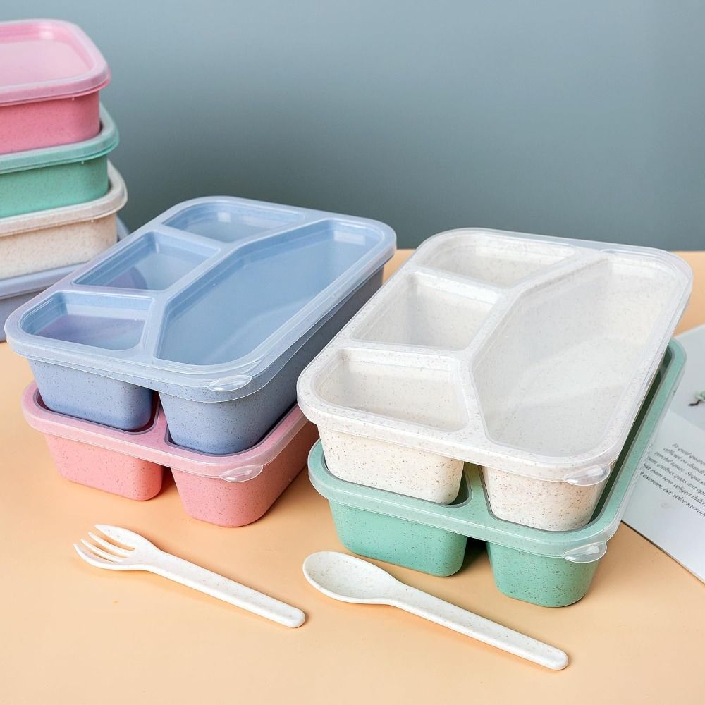 Kids Bento Box com tampas reut - Meal Prep Kinder avaliação e preço