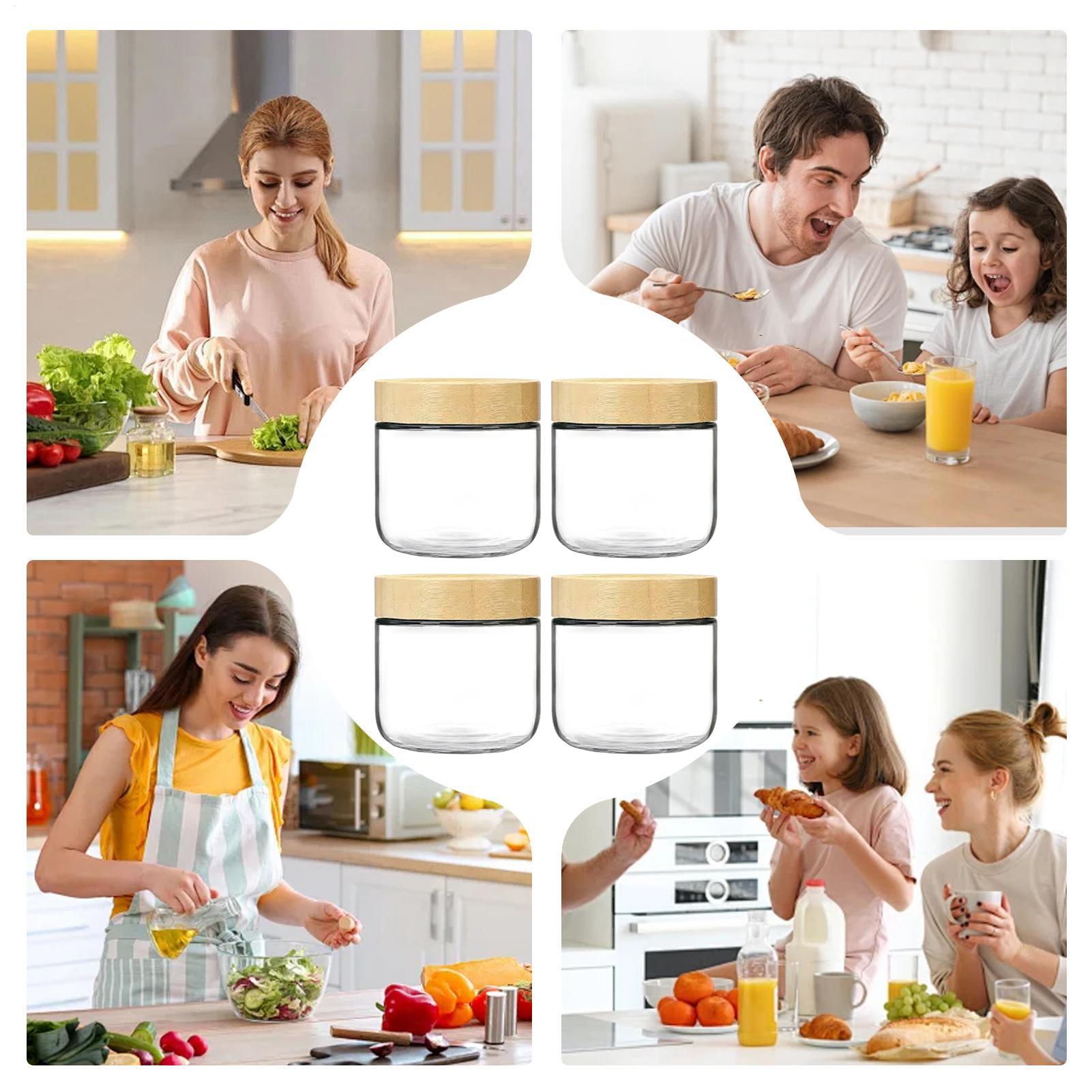 Potes de Vidro de Boca Larga p - Meal Prep Overnight Oats avaliação e preço
