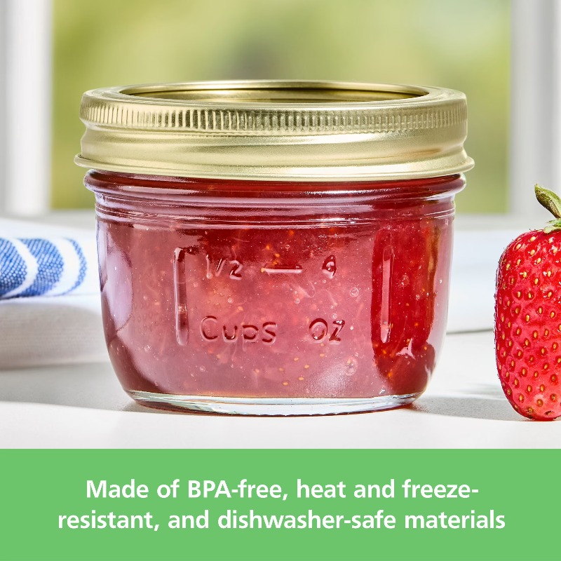 Frascos de Vidro Mason de 8 oz - Meal Prep Usa avaliação e preço