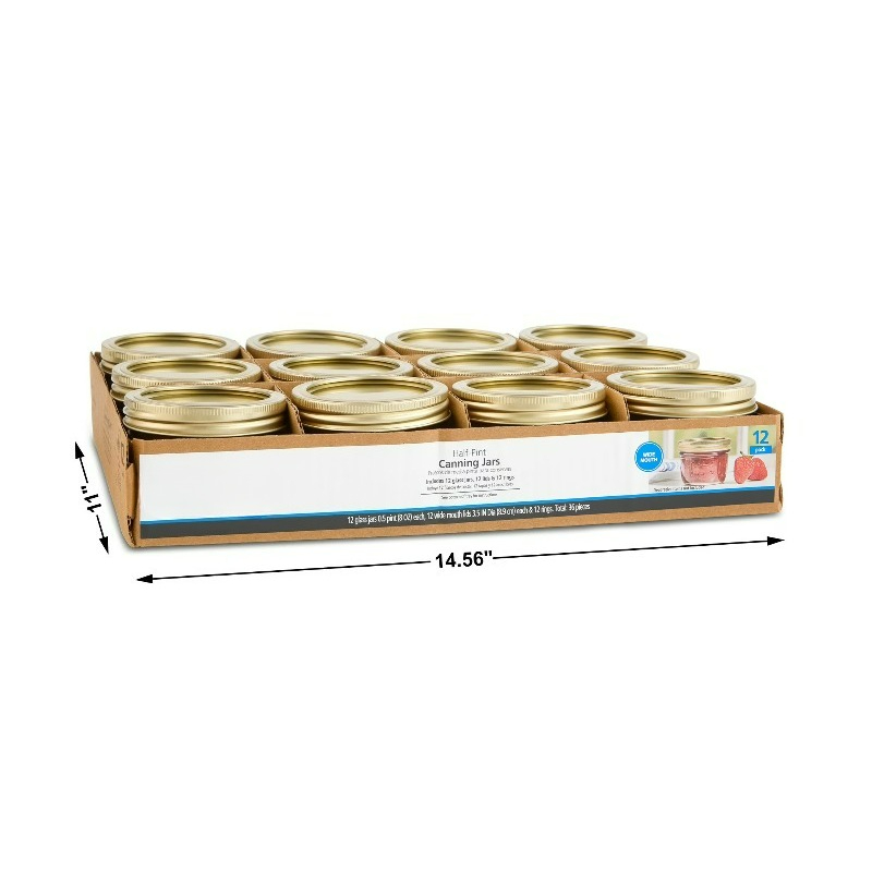 Frascos de Vidro Mason de 8 oz - Meal Prep Usa avaliação e preço