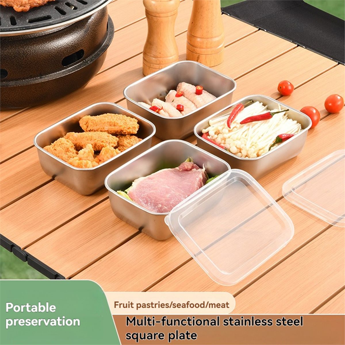 【AT48】 NOVOS Recipientes Empil - Meal Prep Fit avaliação e preço