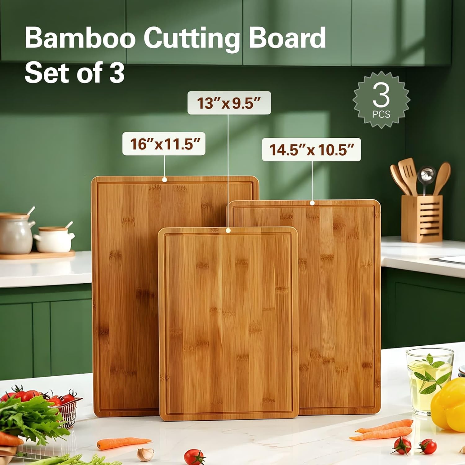 Tábuas de Corte de Bambu para  - Meal Prep For Cutting avaliação e preço