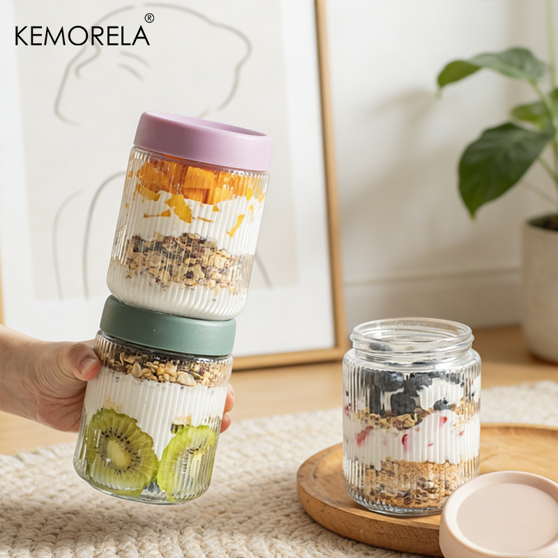 1PCS Pote de Vidro Hermético p - Meal Prep Overnight Oats avaliação e preço