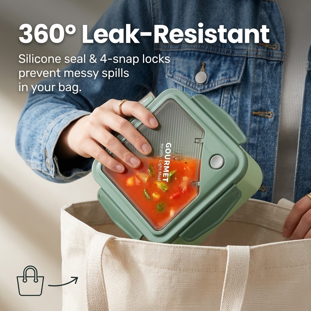 Marmita Plástica Selada com 2  - Meal Prep Kinder avaliação e preço