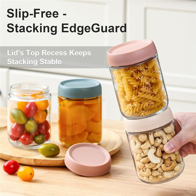 AB34-6Pcs Recipientes de Vidro - Meal Prep Overnight Oats avaliação e preço